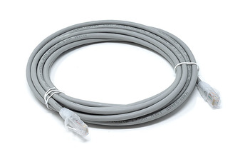 Cables UK Cat6 UTP 24 AWG Cross-Over Patch Lead 4 Pair Grey 5m 